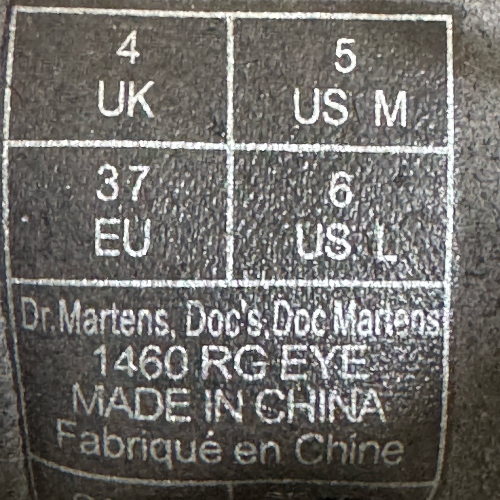Dr Martens x Rick Griffins Eye 1460 Backhand Boot. M5/W6 - Picture 13 of 14
